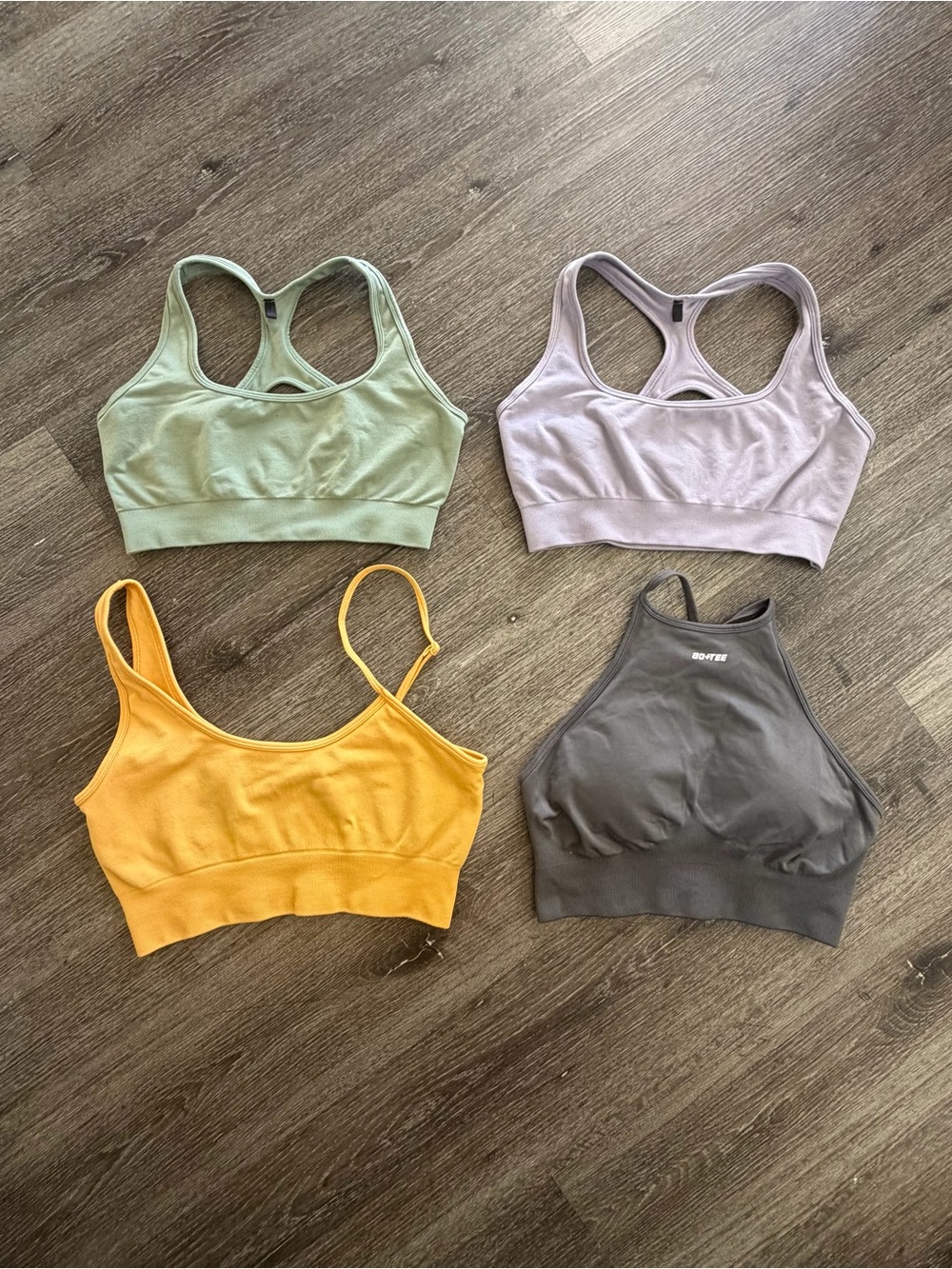 Women’s Seamless Bralette Pack - Sage, Lavender, Mustard, Charcoal